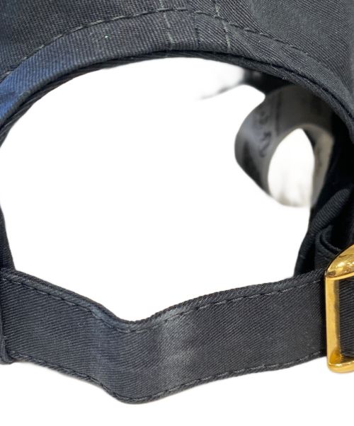 CELINE（セリーヌ）CELINE (セリーヌ) Triomphe Baseball Cap（トリオンフ ベースボールキャップ） ブラック サイズ:Lの古着・服飾アイテム
