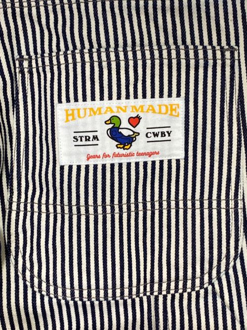 HUMAN MADE（ヒューマンメイド）HUMAN MADE (ヒューマンメイド) HICKORY PAINTER PANTS ネイビー サイズ:Sの古着・服飾アイテム