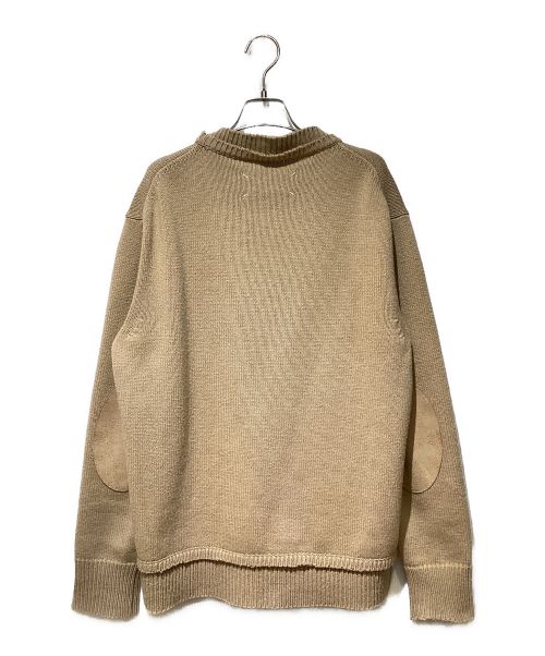 Maison Margiela（メゾンマルジェラ）Maison Margiela (メゾンマルジェラ) 5G エルボーパッチセーター ベージュ サイズ:Mの古着・服飾アイテム