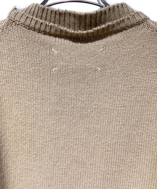 Maison Margiela（メゾンマルジェラ）Maison Margiela (メゾンマルジェラ) 5G エルボーパッチセーター ベージュ サイズ:Mの古着・服飾アイテム