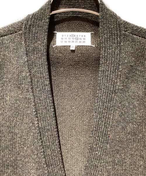 Maison Margiela（メゾンマルジェラ）Maison Margiela (メゾンマルジェラ) エルボーパッチカーディガン ダークグリーン サイズ:Lの古着・服飾アイテム