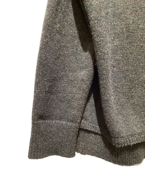 Maison Margiela（メゾンマルジェラ）Maison Margiela (メゾンマルジェラ) エルボーパッチカーディガン ダークグリーン サイズ:Lの古着・服飾アイテム