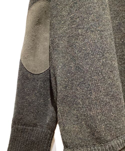 Maison Margiela（メゾンマルジェラ）Maison Margiela (メゾンマルジェラ) エルボーパッチカーディガン ダークグリーン サイズ:Lの古着・服飾アイテム