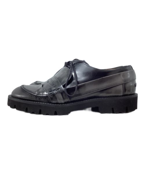 Maison Margiela（メゾンマルジェラ）Maison Margiela (メゾンマルジェラ) FUSION再構築ローファー/モカシン ブラック サイズ:40の古着・服飾アイテム