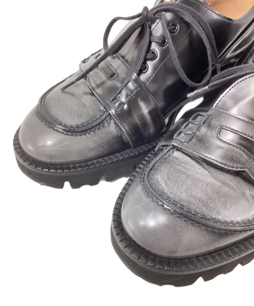 Maison Margiela（メゾンマルジェラ）Maison Margiela (メゾンマルジェラ) FUSION再構築ローファー/モカシン ブラック サイズ:40の古着・服飾アイテム