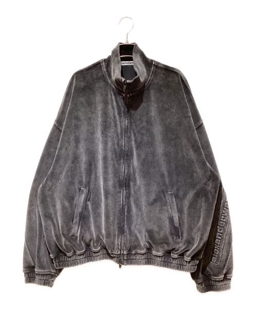 ALEXANDER WANG（アレキサンダー・ワン）ALEXANDER WANG (アレキサンダーワン) ベロアトラックジャケット ブラック サイズ:Mの古着・服飾アイテム