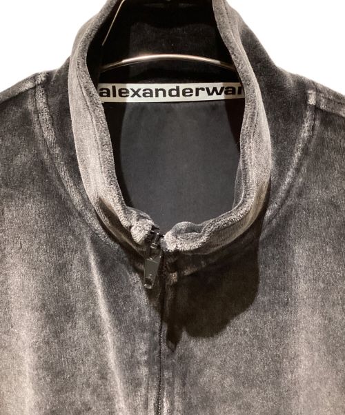 ALEXANDER WANG（アレキサンダー・ワン）ALEXANDER WANG (アレキサンダーワン) ベロアトラックジャケット ブラック サイズ:Mの古着・服飾アイテム