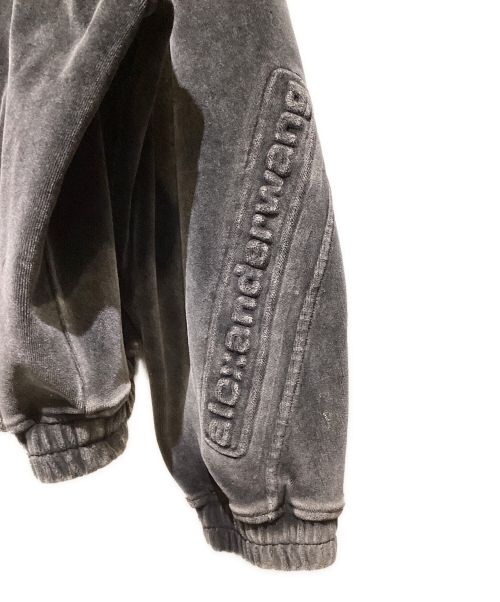 ALEXANDER WANG（アレキサンダー・ワン）ALEXANDER WANG (アレキサンダーワン) ベロアトラックジャケット ブラック サイズ:Mの古着・服飾アイテム