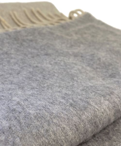 PRADA（プラダ）PRADA (プラダ) トライアングルロゴ カシミアマフラー グレー サイズ:-の古着・服飾アイテム