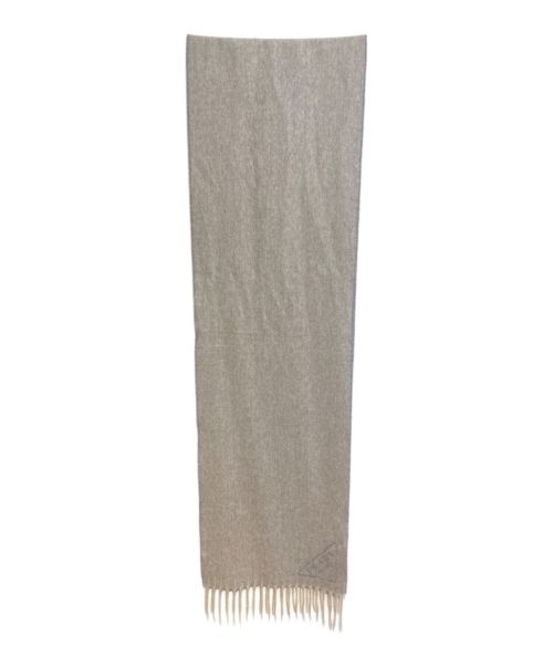 PRADA（プラダ）PRADA (プラダ) トライアングルロゴ カシミアマフラー グレー サイズ:-の古着・服飾アイテム