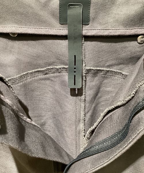 J.L-A.L（ジェイラル）J.L-A.L (ジェイラル) コットンジャージーデザインワイドパンツ グレー サイズ:Mの古着・服飾アイテム
