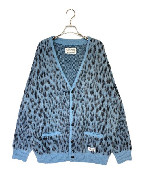 WACKO MARIA（ワコマリア）WACKO MARIA (ワコマリア) LEOPARD MOHAIR CARDIGAN ブルー サイズ:XLの古着・服飾アイテム
