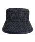 FENDI (フェンディ) ズッカ総柄バケットハット ブラック サイズ:M：40000円