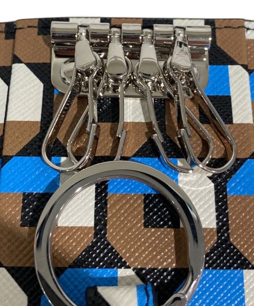 PRADA（プラダ）PRADA (プラダ) SAFFIANO LEATHER KEY CASE(サフィアーノレザーキーケース) ブラックの古着・服飾アイテム
