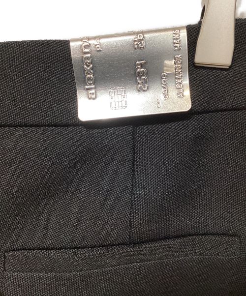 ALEXANDER WANG（アレキサンダー・ワン）ALEXANDER WANG (アレキサンダーワン) ワイドスラックス ブラック サイズ:31の古着・服飾アイテム