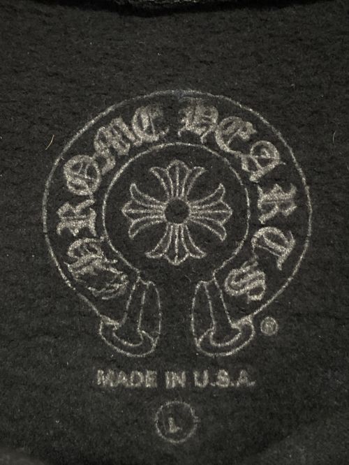 CHROME HEARTS（クロムハーツ）CHROME HEARTS (クロムハーツ) ホースシュープルオーバーパーカー ブラック サイズ:Lの古着・服飾アイテム