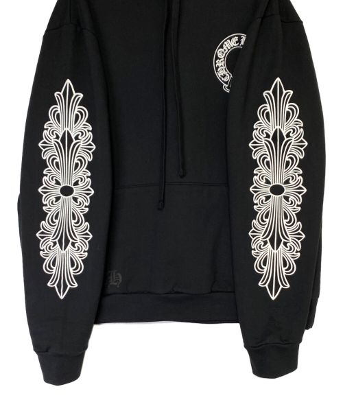 CHROME HEARTS（クロムハーツ）CHROME HEARTS (クロムハーツ) ホースシュープルオーバーパーカー ブラック サイズ:Lの古着・服飾アイテム