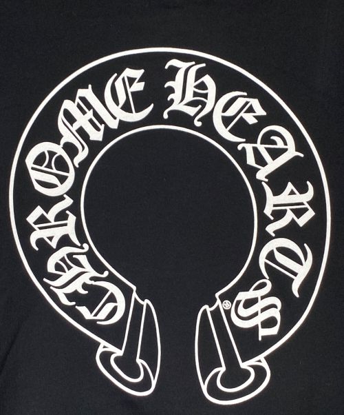 CHROME HEARTS（クロムハーツ）CHROME HEARTS (クロムハーツ) ホースシュープルオーバーパーカー ブラック サイズ:Lの古着・服飾アイテム