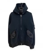 sacaiサカイ）の古着「21AW Sponge Sweat Hoodie（スポンジスウェットフーディ）」｜ネイビー