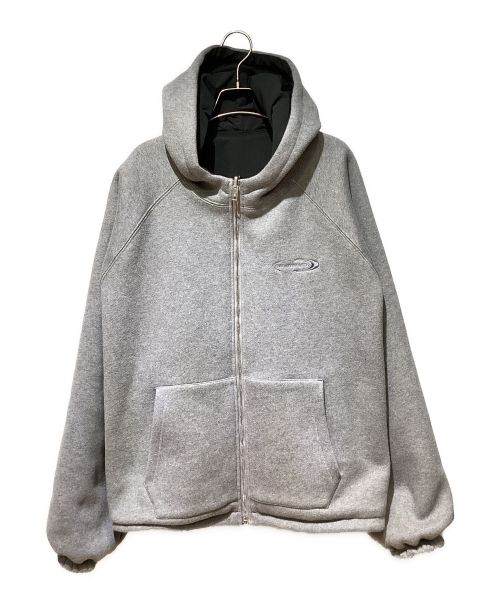 ALEXANDER WANG（アレキサンダー・ワン）ALEXANDER WANG (アレキサンダーワン) リバーシブル ラグランジップ パーカー グレー サイズ:Mの古着・服飾アイテム