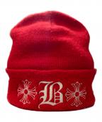 CHROME HEARTSクロムハーツ）の古着「BELLA HADID BEANIE」｜レッド