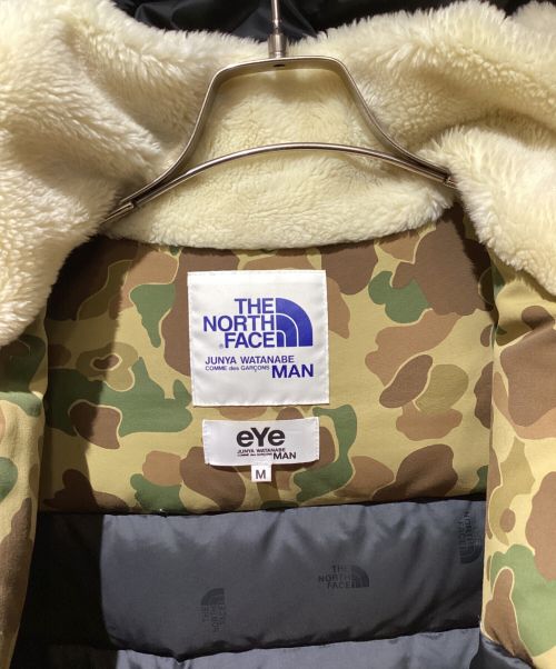 eYe COMME des GARCONS JUNYAWATANABE MAN（アイ コム デ ギャルソン ジュンヤ ワタナベ マン）eYe COMME des GARCONS JUNYAWATANABE MAN THE NORTH FACE (ザ ノース フェイス) フェイクファーボアダウンコート ブラック サイズ:Mの古着・服飾アイテム