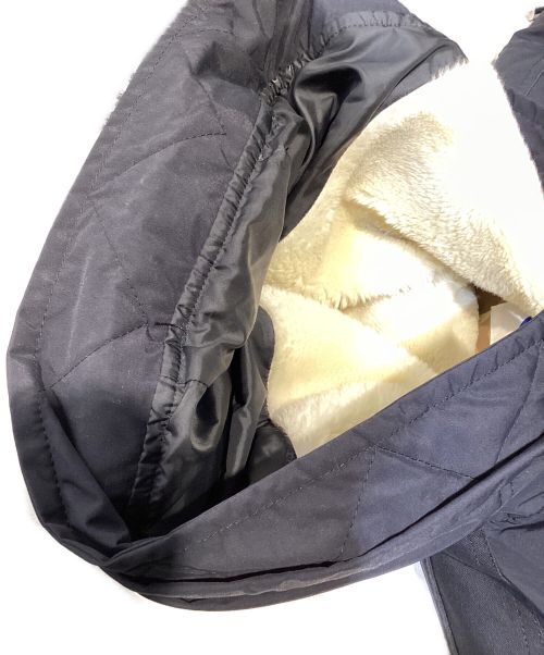 eYe COMME des GARCONS JUNYAWATANABE MAN（アイ コム デ ギャルソン ジュンヤ ワタナベ マン）eYe COMME des GARCONS JUNYAWATANABE MAN THE NORTH FACE (ザ ノース フェイス) フェイクファーボアダウンコート ブラック サイズ:Mの古着・服飾アイテム