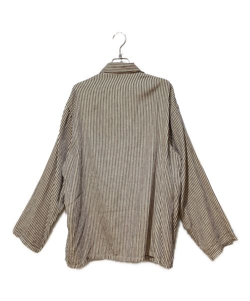 COMOLI（コモリ）COMOLI (コモリ) ストライプリネンシャツ ベージュ サイズ:2の古着・服飾アイテム