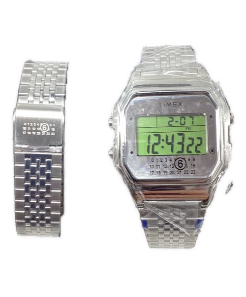 MM6 Maison Margiela（エムエムシックスメゾンマルジェラ）MM6 Maison Margiela (エムエムシックス メゾンマルジェラ) TIMEX (タイメックス) T80デジタルウォッチ シルバー サイズ:UNIの古着・服飾アイテム