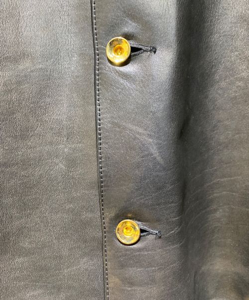 semoh（セモー）semoh (セモー) シングルレザージャケット ブラック サイズ:2の古着・服飾アイテム