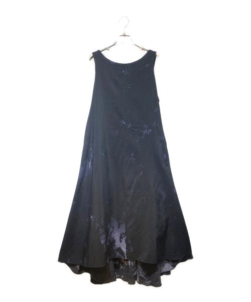 Y's（ワイズ）Y's (ワイズ) WOOL FLOWER SHADOW PRINT DRESS（ウールフラワーシャドウプリントドレス） ブラック サイズ:2の古着・服飾アイテム