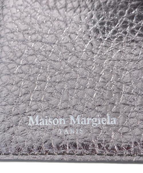 Maison Margiela（メゾンマルジェラ）Maison Margiela (メゾンマルジェラ) グレインレザー カード&コインケース シルバーの古着・服飾アイテム