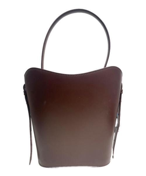AMIPARIS（アミパリス）AMIPARIS (アミパリス) レザーショルダーバッグ ブラウンの古着・服飾アイテム