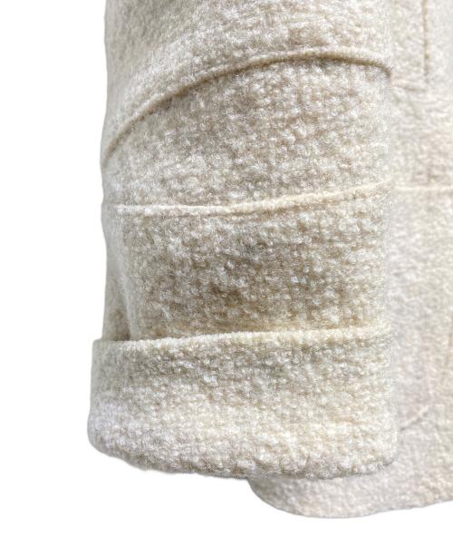 ISSEY MIYAKE（イッセイミヤケ）ISSEY MIYAKE (イッセイミヤケ) 変形チェスターコート アイボリー サイズ:Mの古着・服飾アイテム