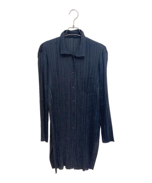 ISSEY MIYAKE（イッセイミヤケ）ISSEY MIYAKE (イッセイミヤケ) シャツワンピース ブラック サイズ:Mの古着・服飾アイテム