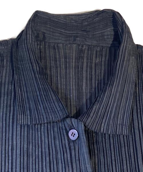 ISSEY MIYAKE（イッセイミヤケ）ISSEY MIYAKE (イッセイミヤケ) シャツワンピース ブラック サイズ:Mの古着・服飾アイテム