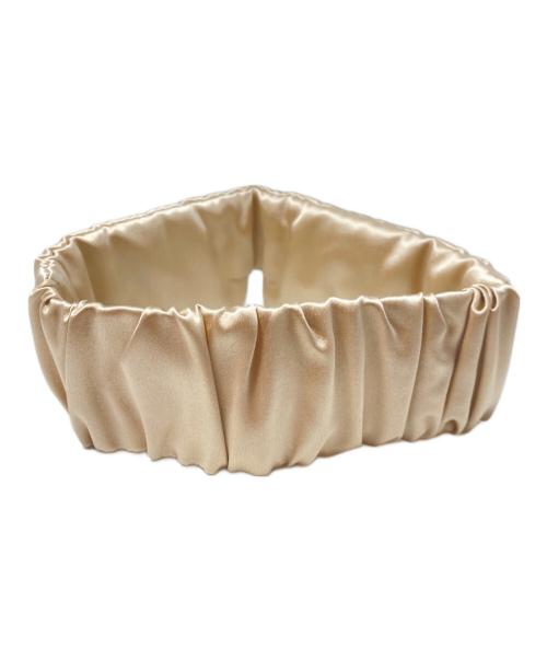 MIU MIU（ミュウミュウ）MIU MIU (ミュウミュウ) Duchesse カシミア アイマスク ゴールドの古着・服飾アイテム