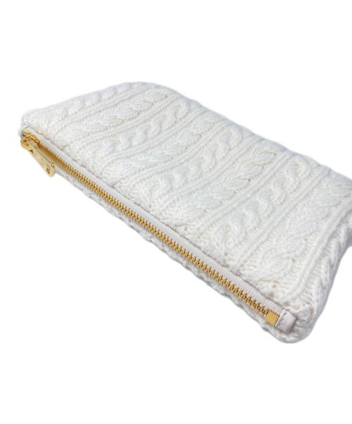 MIU MIU（ミュウミュウ）MIU MIU (ミュウミュウ) Duchesse カシミア アイマスク ゴールドの古着・服飾アイテム