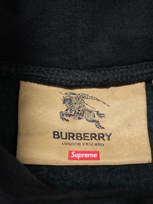 SUPREME（シュプリーム）SUPREME (シュプリーム) BURBERRY (バーバリー) Box Logo Hooded Sweatshirt ブラック サイズ:Lの古着・服飾アイテム