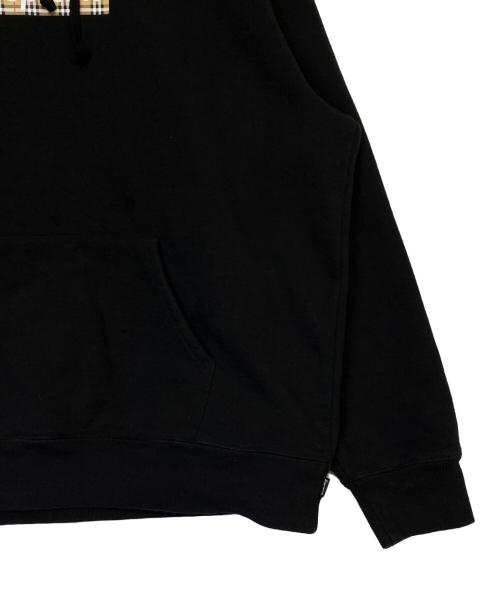 SUPREME（シュプリーム）SUPREME (シュプリーム) BURBERRY (バーバリー) Box Logo Hooded Sweatshirt ブラック サイズ:Lの古着・服飾アイテム