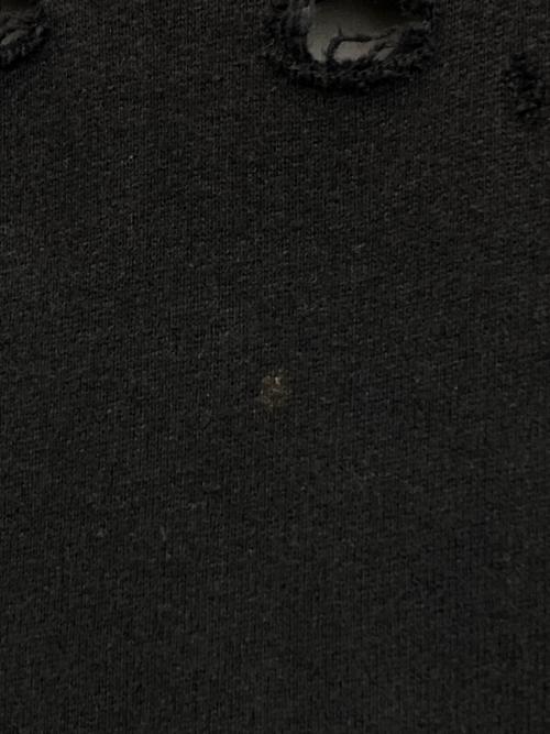 BALENCIAGA（バレンシアガ）BALENCIAGA (バレンシアガ) Caps Destroyed Hoodie ブラック サイズ:XXSの古着・服飾アイテム