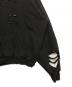 中古・古着 BALENCIAGA (バレンシアガ) Caps Destroyed Hoodie ブラック サイズ:XXS：90000円