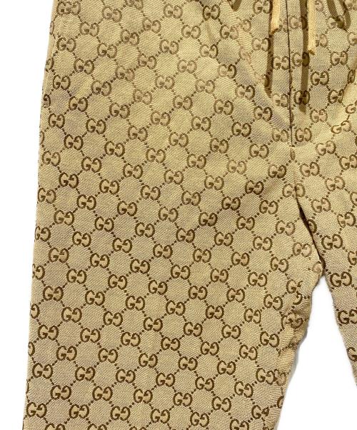 GUCCI（グッチ）GUCCI (グッチ) GGキャンバス ジョギングパンツ ブラウン サイズ:44の古着・服飾アイテム