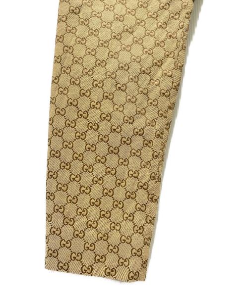 GUCCI（グッチ）GUCCI (グッチ) GGキャンバス ジョギングパンツ ブラウン サイズ:44の古着・服飾アイテム