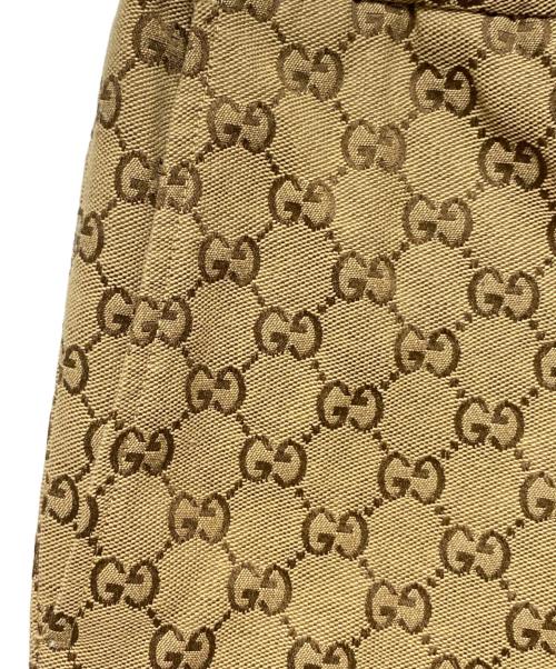 GUCCI（グッチ）GUCCI (グッチ) GGキャンバス ジョギングパンツ ブラウン サイズ:44の古着・服飾アイテム
