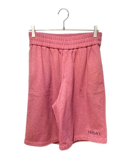 VERSACE（ヴェルサーチェ）VERSACE (ヴェルサーチ) スウェットハーフパンツ ピンク サイズ:Sの古着・服飾アイテム