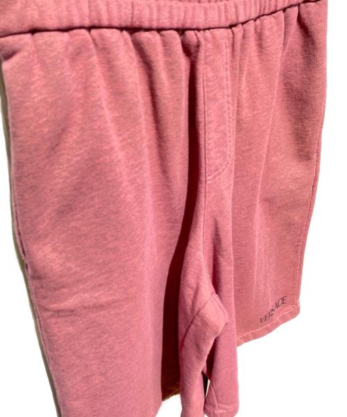 VERSACE（ヴェルサーチェ）VERSACE (ヴェルサーチ) スウェットハーフパンツ ピンク サイズ:Sの古着・服飾アイテム