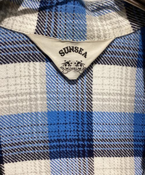 SUNSEA（サンシー）SUNSEA (サンシー) ポケットバッグ付きチェックシャツ ブルー サイズ:2の古着・服飾アイテム