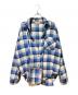 SUNSEA（サンシー）の古着「ポケットバッグ付きチェックシャツ」｜ブルー