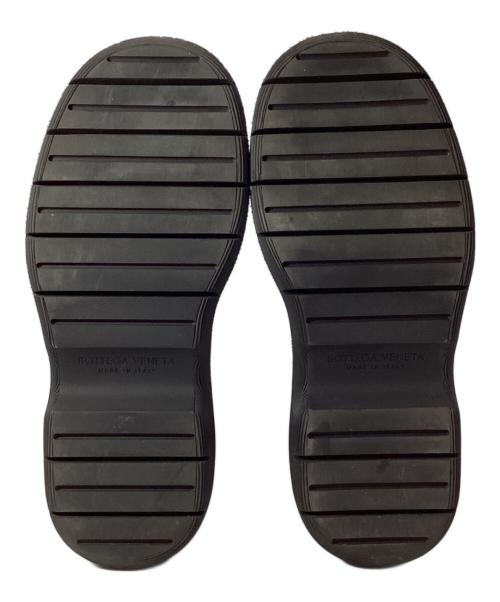 BOTTEGA VENETA（ボッテガベネタ）BOTTEGA VENETA (ボッテガベネタ) スウェル レザー×ファブリック サイドゴアブーツ ブラック サイズ:44の古着・服飾アイテム